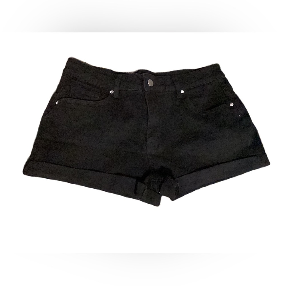 2/$15 Black denim shorts. Size 12